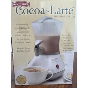 Back To Basics Cocoa Latte Hot Drink Maker CM300W New